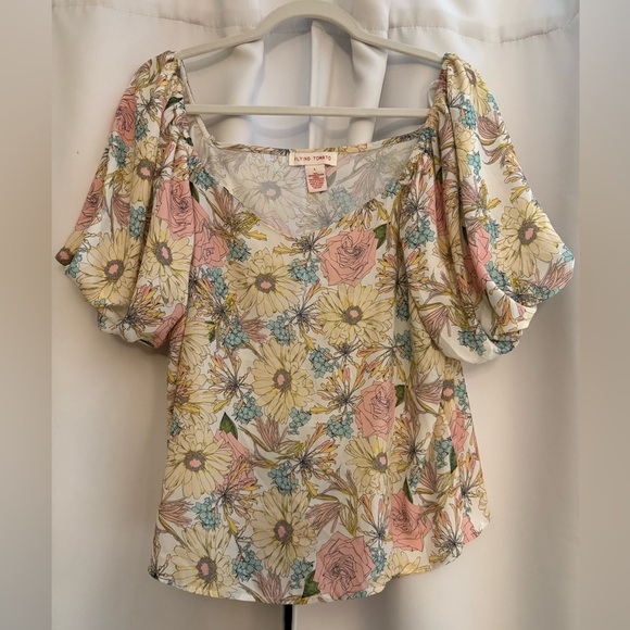 Flying Tomato Multicolor Floral Blouse - Picture 1 of 6